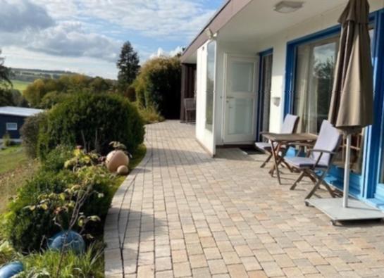 Idyllisch Wohnen Im Weserbergland - Bungalow Mit Phantastischer Aussicht Fuer 4 Personen Polle Luaran gambar